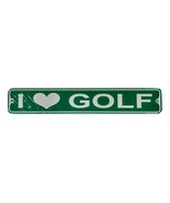 I Love Golf Aluminum Metal Street Sign 3&quot; x 18&quot; - £10.11 GBP