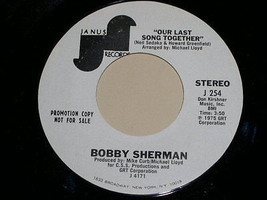 Bobby Sherman Sunshine Rose Promotional 45 Rpm Record Vintage 1976 - £14.18 GBP