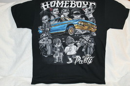HOMEBOYS GANGSTER BAND IN THE PARTY LOWRIDER CAR MUSIC T-SHIRT - $11.27