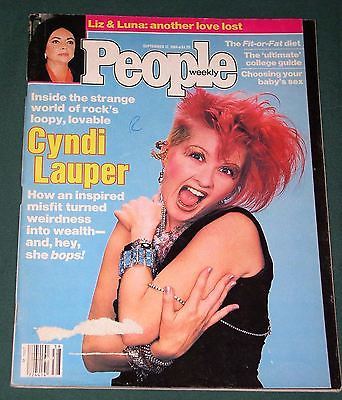 Primary image for CYNDI LAUPER PEOPLE WEEKLY MAGAZINE VINTAGE 1984