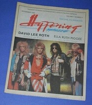 DAVID LEE ROTH HAPPENING MAGAZINE VINTAGE 1987 VAN HALEN - £23.88 GBP