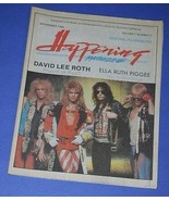 DAVID LEE ROTH HAPPENING MAGAZINE VINTAGE 1987 VAN HALEN - $41.14 CAD