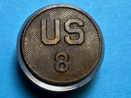 CIRCA 1910-1937, U.S. 8th REGIMENT, COLLAR DISK, TYPE I, ENLISTED, U.S. ... - €12,96 EUR
