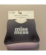 Miss Mess + Love you a Brunch Wonder Bib Set Gray Pink New - $17.78 CAD