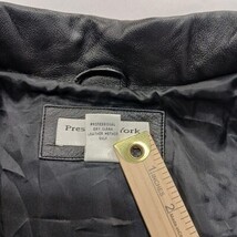 Preston & York RN#58909 Women's Black Genuine Leather Buttons Jacket Size 3X image 4
