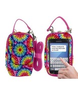 Charm 14 PursePlus Touch Cell Phone Carrying Purse Large Tie Dye Pink - £18.52 GBP