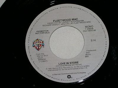 Primary image for FLEETWOOD MAC  LOVE IN STORE PROMOTIONAL 45 RPM VINTAGE 1982