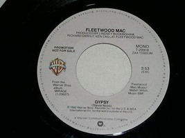 FLEETWOOD MAC GYPSY PROMOTIONAL 45 RPM RECORD VINTAGE 1982 - £15.16 GBP