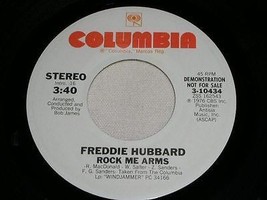 Freddie Hubbard Rock Me Arms Promotional 45 Rpm Record Vintage 1976 - £14.94 GBP