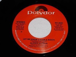 Gloria Gaynor Let Me Know 45 Rpm Record Vintage 1979 - £15.22 GBP