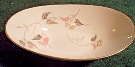 Noritake China Oval Vegetable 10&quot; Bowl in Arden Japan Flowers white pink... - $27.95