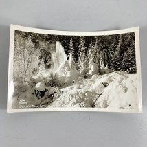 Ellis 2585 Geyser Near Leaveworth In Winter RPPC Postcard Unposted White... - $8.90