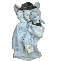 Hudson Baby Snuggle Time Plush Elephant Robe with Toy 0-9 Month New - $18.30