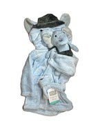 Hudson Baby Snuggle Time Plush Elephant Robe with Toy 0-9 Month New - $18.30