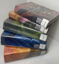 Lot Of Five Hardback Harry Potter Books Previous Library Books Sorcerer stone - £35.41 GBP