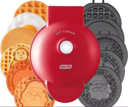 Dash Mini Waffle Maker System with Removable Plates and Storage Case - B... - $14.93