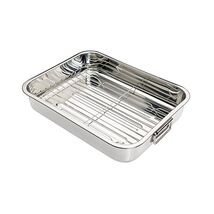 Kitchen Craft Stainless Steel 38cm Roasting Pan with Removable Rack  - $61.00