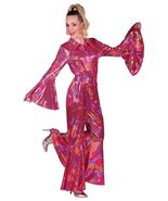 70's Disco / Mamma Mia Jumpsuit - Pink - $58.17