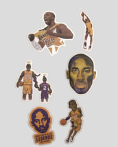 Kobe Bryant Stickers Lot Of 6 Vinyl Waterproof Basketball - $4.00