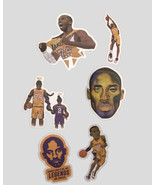 Kobe Bryant Stickers Lot Of 6 Vinyl Waterproof Basketball - £3.14 GBP