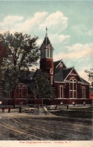 Cortland New York Primo Congregazionale Chiesa Cartolina 1910s - £6.81 GBP