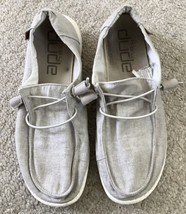 Womens Hey Dude Wendy Gray Slip On Shoes *STAINS/NEED CLEANED/AS Is* Sz. 10 - £13.55 GBP