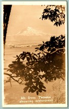 RPPC Mount Rainier View From Waterfront Tacoma Washington WA UNP Postcard H3 - £8.36 GBP