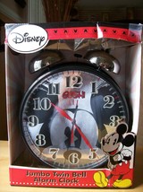 Disney Mickey Mouse Oversized Twin Bell Alarm Clock - £24.12 GBP