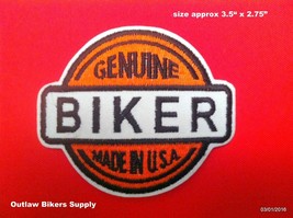 Genuine Biker Made In USA Patch - £2.79 GBP
