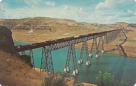 1960&#39;s Union Pacific Railroad Bridge at Lyons Ferry, near Dayton &amp; Pomeroy, WA. - £3.91 GBP