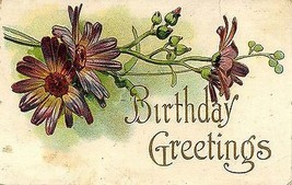1910&#39;s A.M.P. tm. &quot;Birthday Greetings&quot; - £2.33 GBP