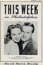 March 9, 1942 &quot;This Week In Philadelphia&quot; visitors guide - £15.69 GBP