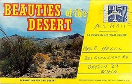 1958 &quot;Scenes of the Desert&quot; Fanfold - 14 Images! - £4.73 GBP