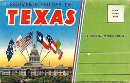 1960 Souvenir Fanfold of Texas - 14 Images! - £6.33 GBP