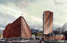 1950&#39;s Brown Palace Hotel &amp; Lobby, Denver, Colorado - £3.89 GBP
