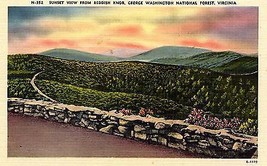1940&#39;s Reddish Knob Sunset, Washington National Forest, Virginia - £2.32 GBP
