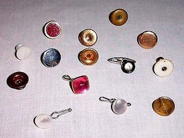 Large lot of Vintage mixed cufflink and stud styles - £10.22 GBP