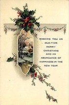 1930&#39;s Christmas &quot;holly &amp; scenic&quot; graphics - £2.30 GBP