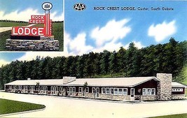 1960&#39;s Rock Crest Lodge, Custer, South Dakota - $4.95