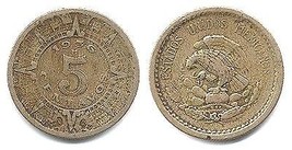 1936 - M Mexico 5 Centavos - VG - $1.95