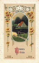 1913 Bergman Series #1270 Wishes Kind Farmhouse scenic - $4.95