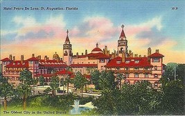 1950&#39;s Hotel Ponce De Leon, St. Augustine, Florida - $5.95