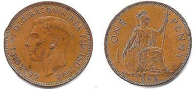 1948 George VI One Penny - VF+ - $2.95