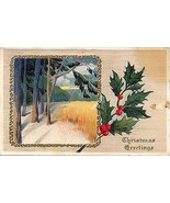 1910&#39;s #M-576 &quot;Christmas Country Woods&quot; - £2.32 GBP
