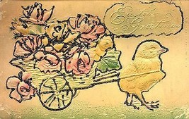 1907 P. Sanders &quot;Pastel Easter Flower Cart&quot; - £2.31 GBP