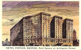 1948 Hotel Statler, artist rendition, Boston, Mass. - £4.65 GBP