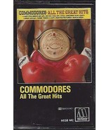 Commodores - &quot;All the Great Hits&quot; - on cassette tape - £4.66 GBP