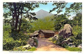 1940&#39;s View of Peaks of Otter, Virginia - £5.38 GBP