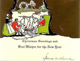 1927 Christmas &quot;Fireside Gathering&quot; - £3.83 GBP