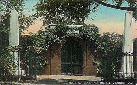 1910&#39;s Tomb of Washington, Mt. Vernon, Virginia - £7.87 GBP